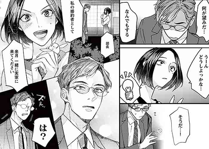 縁あって、社内婚約～癖アリ上司と私の秘密～のシーン抜粋