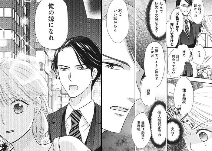 冷酷御曹司のプロポーズ!?のシーン抜粋