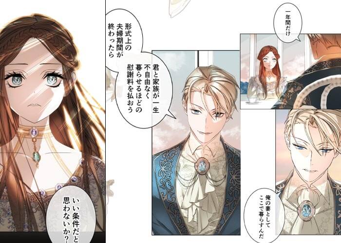 政略結婚を受け入れたのに離婚予告されて…のシーン抜粋