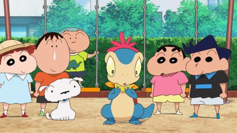 劇場版アニメ「映画クレヨンしんちゃん オラたちの恐竜日記」の一場面（C）臼井儀人／双葉社・シンエイ・テレビ朝日・ADK 2024