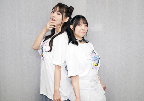 「ぷにるはかわいいスライム」の第2期に出演する上坂すみれさん（左）と篠原侑さん