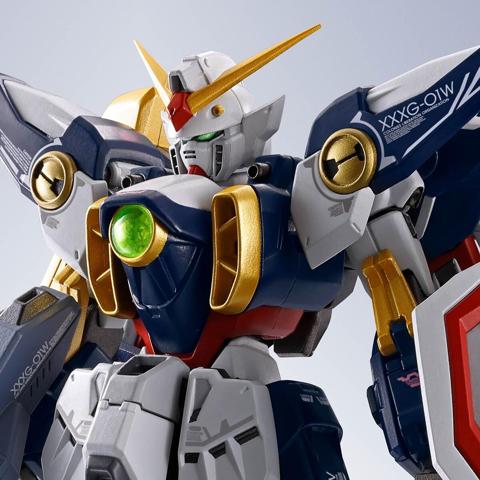 「新機動戦記ガンダムW」のウイングガンダムのフィギュア「METAL ROBOT魂 ＜SIDE MS＞ ウイングガンダム」（c）創通・サンライズ