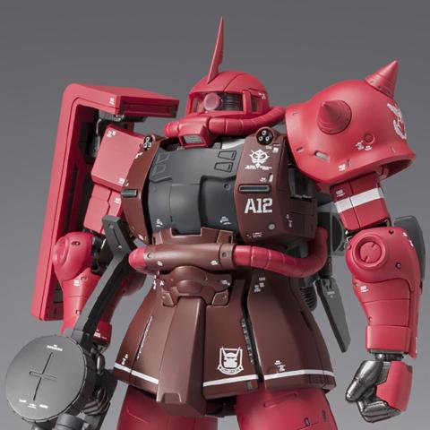 「機動戦士ガンダム ククルス・ドアンの島」のシャア専用高機動型ザクIIのフィギュア「GUNDAM FIX FIGURATION METAL COMPOSITE MS-06R-1A シャア専用高機動型ザクII」（c）創通・サンライズ