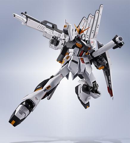 「機動戦士ガンダム 逆襲のシャア」のνガンダムのフィギュア「METAL ROBOT魂 <SIDE MS> νガンダム」(c)創通・サンライズ