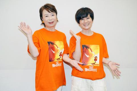 「クレヨンしんちゃん」に出演する佐藤智恵さん（左）と小林由美子さん