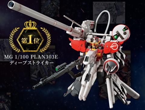 「MG決選投票2025」で1位に選ばれた「MG 1／100 PLAN303E ディープストライカー」（c）創通・サンライズ