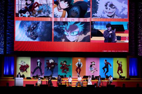「『僕のヒーローアカデミア』HERO×VILLAIN FES.<ヒーロー×敵<ヴィラン>フェス>」の様子 (C)堀越耕平/集英社・僕のヒーローアカデミア製作委員会