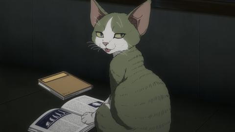 「ニャイト・オブ・ザ・リビングキャット」の第7話「遊星からの猫D-REX」の一場面（C）ホークマン・メカルーツ／マッグガーデン／ニャイリビ製作委員会