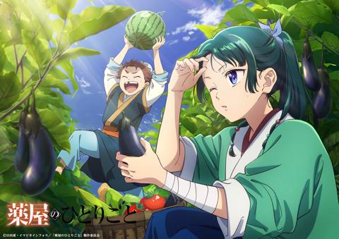 「薬屋のひとりごと」の企画「猫猫、壬氏と巡る四季」の“8月ビジュアル”（c）日向夏・イマジカインフォス／「薬屋のひとりごと」製作委員会