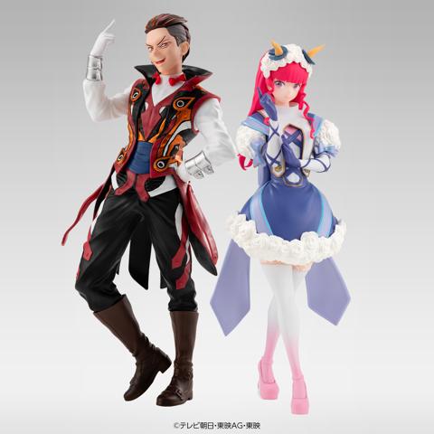 「ナンバーワン戦隊ゴジュウジャー」のファイヤキャンドル、ブーケのフィギュアのセット「フィギュアヒーロー ファイヤキャンドル＆ブーケ」（c）テレビ朝日・東映AG・東映
