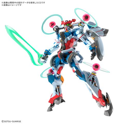 「機動戦士Gundam GQuuuuuuX」のGQuuuuuuXのガンプラ「HG 1／144 ジークアクス（エンディミオン・ユニット覚醒時）」（c）創通・サンライズ