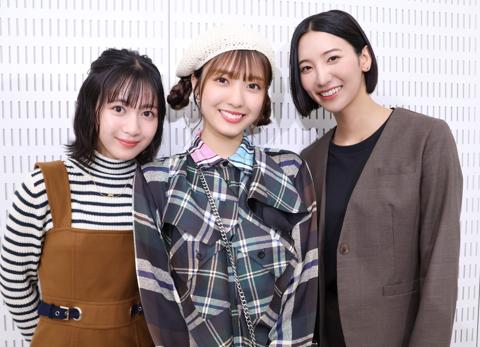 9月7日スタートの特撮ドラマ「仮面ライダーゼッツ」に出演する（左から）八木美樹さん、堀口真帆さん、小貫莉奈さん