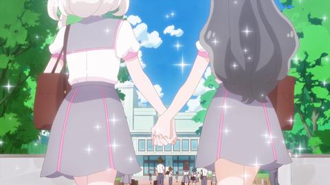 「キミとアイドルプリキュア♪」の第32話「プリ！メロ！夢の学園生活」の一場面（c）ABC-A・東映アニメーション