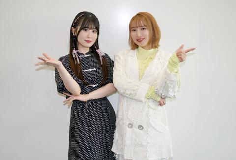 「映画キミとアイドルプリキュア♪ お待たせ！キミに届けるキラッキライブ！」に出演する花井美春さん（左）と南條愛乃さん