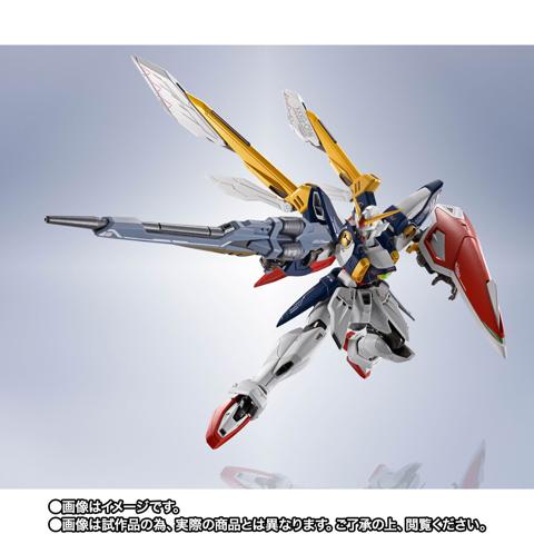 「新機動戦記ガンダムW」のウイングガンダムのフィギュア「METAL ROBOT魂 ＜SIDE MS＞ ウイングガンダム」（c）創通・サンライズ