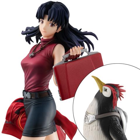「エヴァンゲリオン」シリーズの葛城ミサトのフィギュア「GALSシリーズ ヱヴァンゲリヲン新劇場版　葛城ミサト＆ペンペン」（c）カラー