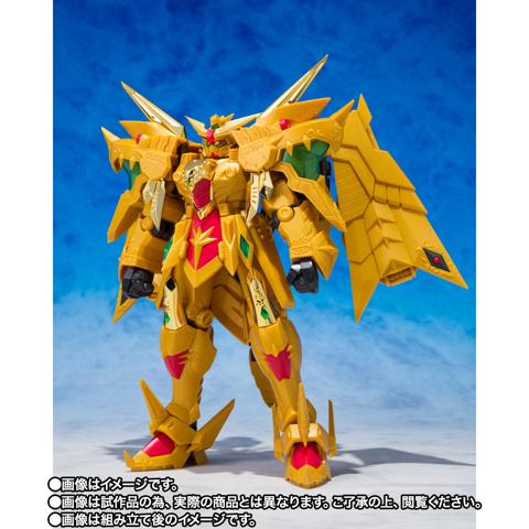 「新SDガンダム外伝 黄金神話」の玩具「元祖SDガンダムワールド 黄金神スペリオルカイザー／太陽神ゴッドカイザー 2大神コンパチブルセット」（c）創通・サンライズ