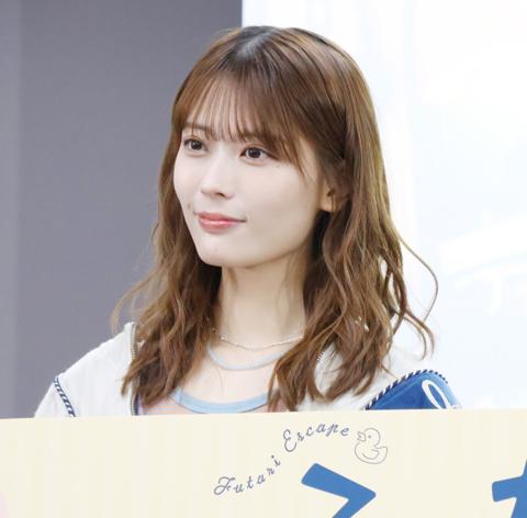 10月4日スタートの連続ドラマ「ふたりエスケープ」の会見に出席した岩本蓮加さん