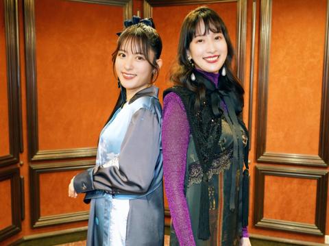 アニメ「キャッツ・アイ」に出演する小松未可子さん（左）と小清水亜美さん