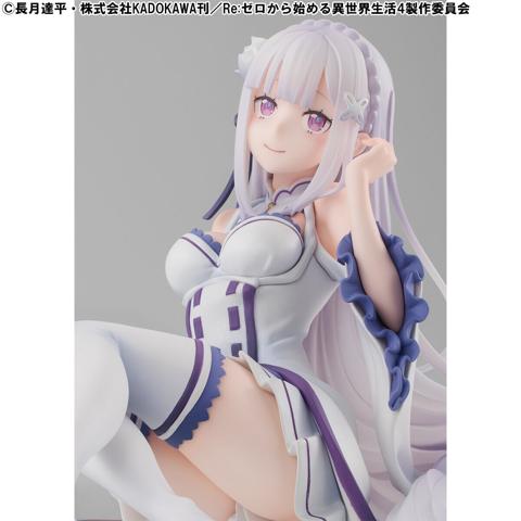 「Re：ゼロから始める異世界生活」のエミリアのフィギュア「Melty Princess Re：ゼロから始める異世界生活 てのひら エミリア」（c）長月達平・株式会社KADOKAWA刊／Re：ゼロから始める異世界生活4製作委員会