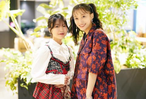 アニメ「アイカツ！×プリパラ THE MOVIE -出会いのキセキ！-」に出演する下地紫野さん（左）と茜屋日海夏さん