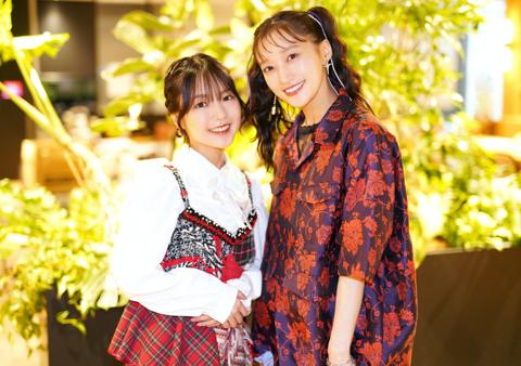 アニメ「アイカツ！×プリパラ THE MOVIE -出会いのキセキ！-」に出演する下地紫野さん（左）と茜屋日海夏さん