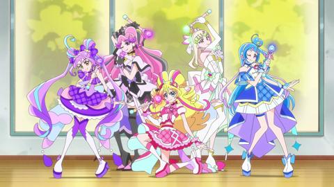 「キミとアイドルプリキュア♪」の第36話「けってい！キミとのライブ！」の一場面（c）ABC-A・東映アニメーション