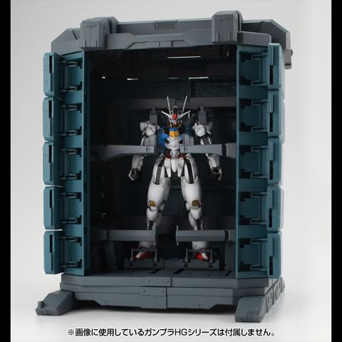 「機動戦士ガンダム 水星の魔女」のMSコンテナのジオラマ用キット「Realistic Model Series 機動戦士ガンダム 水星の魔女 Gストラクチャー【GS07-B】MSコンテナ マテリアルカラーエディション」（c）創通・サンライズ