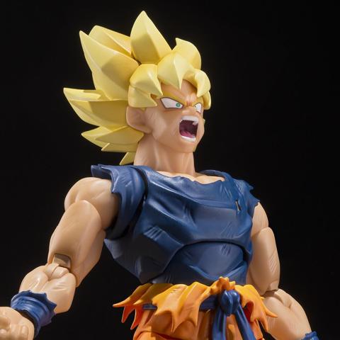 「ドラゴンボール」シリーズの超サイヤ人孫悟空のフィギュア「S.H.Figuarts 超サイヤ人孫悟空＜怒りの戦士＞」（c）バード・スタジオ／集英社・東映アニメーション