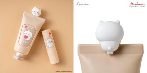 「ちいかわ」と「Lovisia」がコラボした「Lovisia ちいかわマスコットハンドクリーム」「Lovisia ちいかわリップクリーム ハートシリーズ」