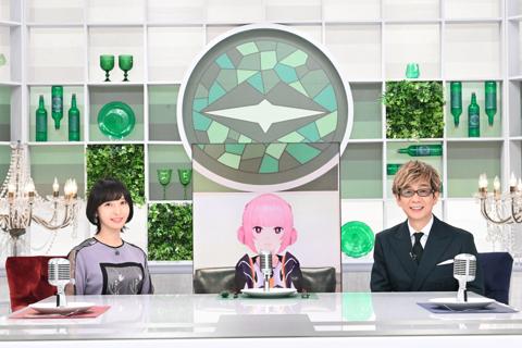 11月1日放送の「ビストロボイス」に出演する(左から)佐倉綾音さん、花譜、山寺宏一さん=NHK提供