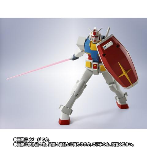 「機動戦士Gundam GQuuuuuuX」のフィギュア「METAL ROBOT魂<SIDE MS> ガンダム(GQ)」(c)創通・サンライズ