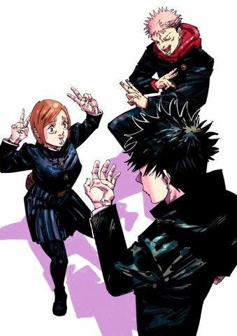 「劇場版 呪術廻戦『渋谷事変 特別編集版』×『死滅回游 先行上映』」の新規ショートボイスドラマ「じゅじゅさんぽ 映画館」のイラスト（c）芥見下々／集英社・呪術廻戦製作委員会