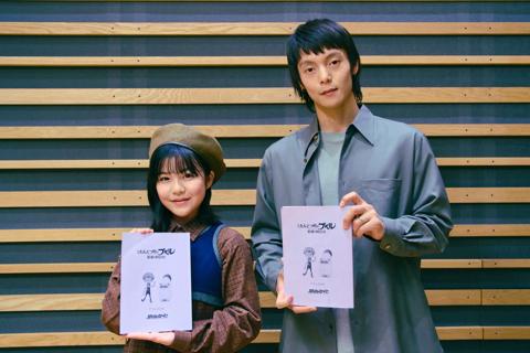 「映画 えんとつ町のプペル ~約束の時計台~」に出演する主人公・ルビッチ役の永瀬ゆずなさん(左)とプペル役の窪田正孝さん (c)西野亮廣/「映画 えんとつ町のプペル ~約束の時計台~」製作委員会