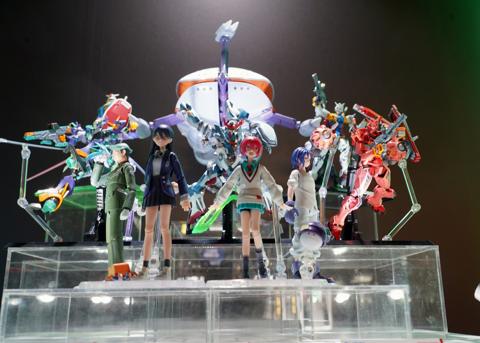 「魂ネイション2025」に展示される「機動戦士Gundam GQuuuuuuX」のフィギュア