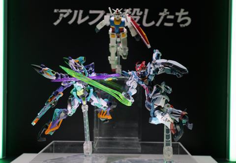 「魂ネイション2025」に展示された「機動戦士Gundam GQuuuuuuX」のフィギュア