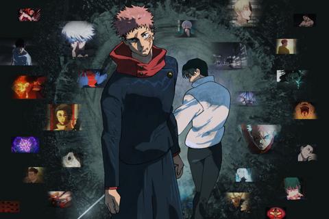 アニメ「劇場版 呪術廻戦『渋谷事変 特別編集版』×『死滅回游 先行上映』」のビジュアル(c)芥見下々/集英社・呪術廻戦製作委員会