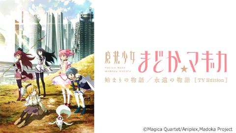 アニメ「『魔法少女まどか☆マギカ 始まりの物語／永遠の物語』TV Edition」のビジュアル