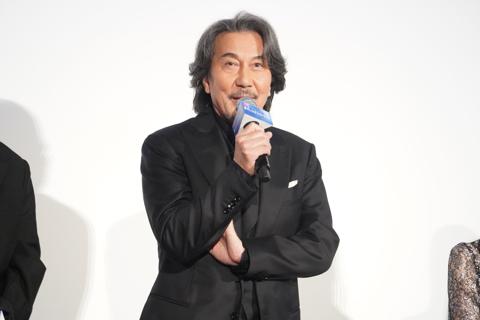 劇場版アニメ「果てしなきスカーレット」の公開初日舞台あいさつに登場した役所広司さん