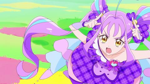 アニメ「キミとアイドルプリキュア♪」の第41話「心キュンキュン守ります！」の一場面（c）ABC-A・東映アニメーション