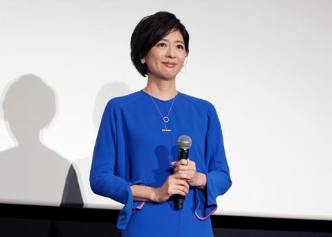 「ガメラ 大怪獣空中決戦」の4K HDRドルビーシネマの復活上映の舞台あいさつに登場した中山忍さん