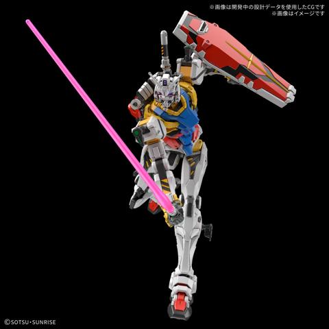 「機動戦士Gundam GQuuuuuuX」の白いガンダムのガンプラ「HG 1/144 白いガンダム」(c)創通・サンライズ