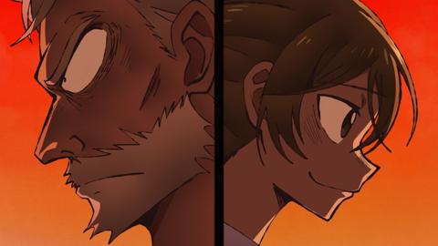 「SANDA」の第9話「造花なのに根腐れ」の一場面（c）板垣巴留（秋田書店）／SANDA製作委員会