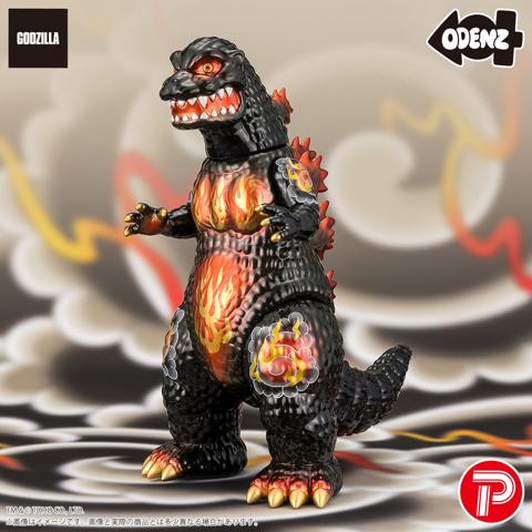 「ゴジラ」のフィギュア「【抽選販売】GVA-BC ゴジラ(1995) 風狂無頼 炎舞(ODENZ)」TM & (c)TOHO CO.,LTD.