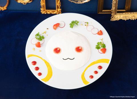 アニメ「魔法少女まどか☆マギカ」のテーマカフェ「魔法少女まどか☆マギカ ～Girls Party～」で提供される「キュゥべえ 『訳が分からないよ』クリームパスタ」（c）Magica Quartet／Aniplex，Madoka Project