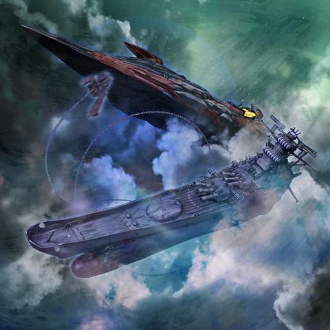 アニメ「ヤマトよ永遠に REBEL3199」のサウンドトラックのジャケット（c）西崎義展／宇宙戦艦ヤマト3199製作委員会