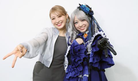 「仮面ライダーガヴ」甘根幸果役の宮部のぞみさん（左）とリゼル・ジャルダック役の鎌田英怜奈さん