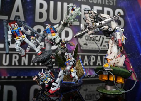 「ガンプラビルダーズワールドカップ 13thトーナメント」の日本大会決勝戦のOVER-21コースで優勝したジンさんの「創造」