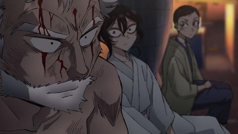 「SANDA」の第11話「走馬灯の侵攻」の一場面(c)板垣巴留(秋田書店)/SANDA製作委員会