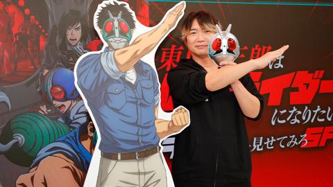 アニメ「東島丹三郎は仮面ライダーになりたい」に出演する小西克幸さん(c)柴田ヨクサル/ヒーローズ・Tojima Rider Project(c)石森プロ・東映